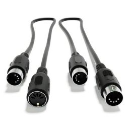 ExcelValley - Câble Audio d'Extension MIDI - 5 Broche DIN - Mâle à mâle ou femelle