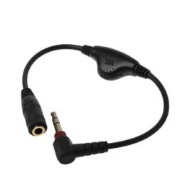 Câble Aux Jack 3.5mm à Jack 3.5mm femelle avec contrôle de Volume pour Smartphone