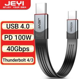 Guitare YI-Câble USB 4.0 transfert de données 40 Gbumental chargement d'alimentation PD3.0 100W