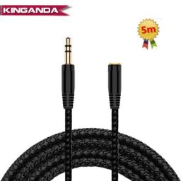 Câble d'extension Audio m/F Jack 3.5mm 16 pieds câble auxiliaire pour écouteurs PS4 TV 5M