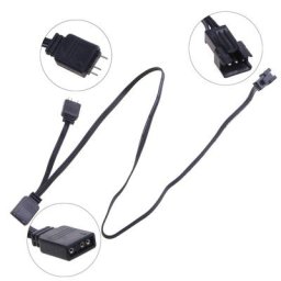 Répartiteur ARGB à 3 broches pour ASUS Aura SYNC MSI Mystic Light carte mère avec câble d'extension