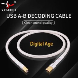 YYAUDIO – câble USB Hifi de haute qualité de Type A à Type B câble de données 6N OCC Type A-B DAC