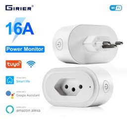Prise intelligente Wifi 16a avec fonction de moniteur de puissance minuterie télécommande
