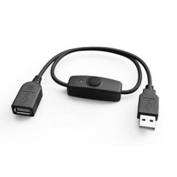 Rallonge USB 2.0 synchronisation des données câble d'extension avec interrupteur ON/OFF