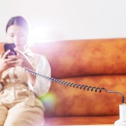 M2EC – câble USB type-c 5A à ressort pour recharge rapide et transfert de données cordon de