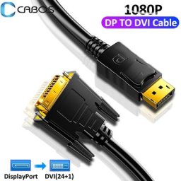 Câble adaptateur DisplayPort vers DVI HD 1080P 1.8m DP vers DVI 24 + 1 convertisseur de câble