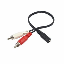 Câble Audio Stéréo RCA 3.5mm Femelle vers 2RCA Mâle Adaptateur AUX Y 3.5 pour Amplificateurs DVD