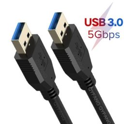 Câble USB mâle à mâle câble USB A vers USB câble USB 3.0 Double extrémité cordon USB 5Gbps pour