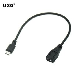 Câble d'extension OTG mâle vers femelle câble de charge rallonge OTG micro USB 2.0 type B 10cm