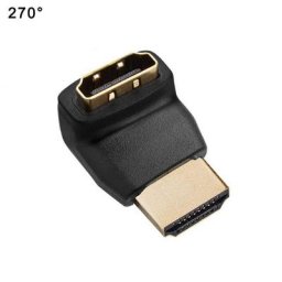 Adaptateur compatible HDMIs 90 270 degrés Angle droit 4K HDMs prolongateur mâle à femelle