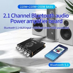 HFES – carte d'amplification Bluetooth YS-S350H canaux 2.1 TPA3255 220Wx2 + 350Whigh-Power