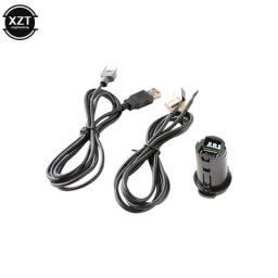 Ensemble de câble USB mâle stéréo pour voiture accessoire de voiture compatible avec KIT 206 207