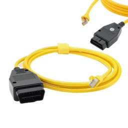 Câble de données V50.3 pour BMW outils Ethernet ENET de voiture à 2 interfaces d'isolation verte