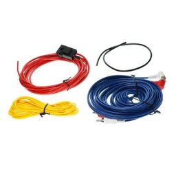 Kit universel d'amplificateur de caisson de basses audio de voiture fils de câblage médailles