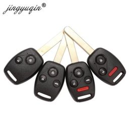 Jingyuqin-Coque de clé de voiture à distance pour Honda Accord Civic CRV Pilot Insight 2 2 + 1