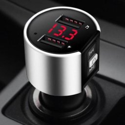 Transmetteur FM Bluetooth double USB modulateur Audio Aux chargeur rapide Kit d'appel mains