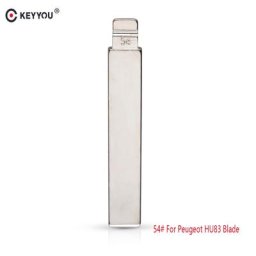 KEYYOU télécommande pour citroën Peugeot clé de voiture pliable à rabat vierge No.54 HCA/HU83 lame
