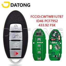 Clé de télécommande Datong World pour voiture nissan Armada Infiniti Sentra M35 Hybrid Q70 M37 ID46