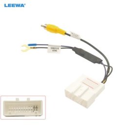 LEEWA-Adaptateur vidéo de sortie de caméra 24 broches câble de câblage pour Toyota sortie vidéo de