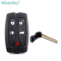 WhatsKey ancien style Keyless Smart Remote Car Key Shell fob Cover Case pour Land Rover Freelander 2