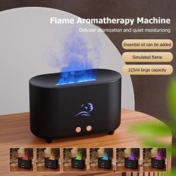 Diffuseur d'huiles essentielles portable avec lumière LED diffuseur d'air à flamme d'aromathérapie