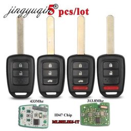 Jingyuqin – porte-clés télécommande 5 pièces 313.8/433Mhz ID47 pour Honda 2013-2015 CRV 2013-2017