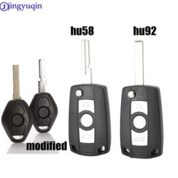 Jingyuqin-Coque de clé de voiture pliable modifiée 3B BMW 3 5 7 Series 1998-2005 X5 Z3 Z4