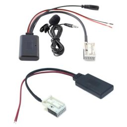 Émetteur et récepteur stéréo AUX compatibles Bluetooth pour voiture avec micro adaptateur 3.5mm