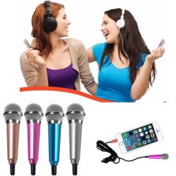 Mini Microphone de Studio stéréo Portable 3.5mm KTV pour voiture téléphone Portable accessoires