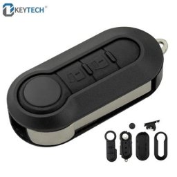 Ocontinent-Module de boîtier de clé à distance pour Fiat 500 Punto Ducato Stilo KrasnoFlip coque de