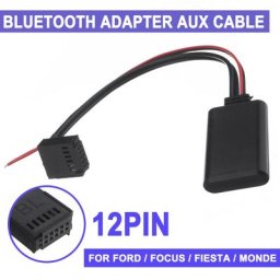 Adaptateur bluetooth 12V pour Ford Focus Fi.C. Mondeo C-Max ktm.com x Tech Câble Stéréo AUX-IN