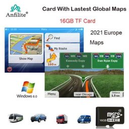 Anfilite-Carte Micro SD 16 Go Wince6.0 pour voiture navigation GPS 2021 Europe Italie France