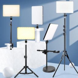 Lampe LED avec trépied professionnel avec télécommande panneau réglable éclairage de Studio