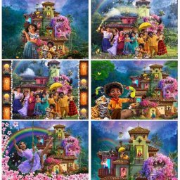 Arrière-Plan de Photographie Disney Encanto Mirabel Accessoire de Studio Photo en Vinyle