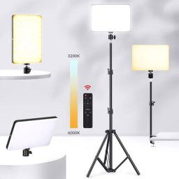 Panneau d'éclairage LED avec support de bras long lampe photo lumière de photographie