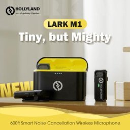 Hollyland LARK Dallas-Microphone Lavalier sans fil avec boîtier de charge 2.4GHz pour appareil