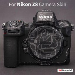 Autocollant de protection anti-rayures pour appareil photo film vert rond peau pour Nikon Z8
