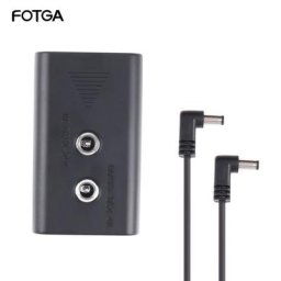 FOTGA – adaptateur électrique batterie factice NP-F coupleur cc NP-F550/750/970 w/ 2 entrées et