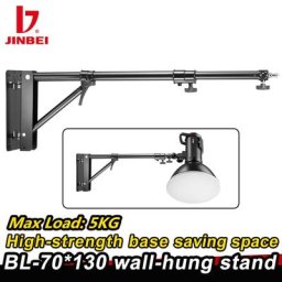 JINBEI-Support Mural en Forme de Triangle Réglable de 79 à 130cm Éclairage Flash Stroboscopique