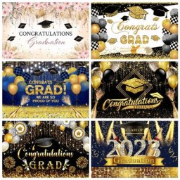 Décors de fête de remise des diplômes points de ballon décor de photographie photo arrière-plan