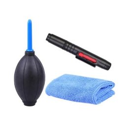 Kit de livres pour appareils photo reflex nettoyeur de poussière imbibée brosse souffleur d'air