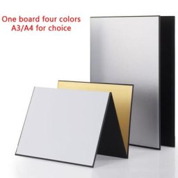 Réflecteur de lumière A3/A4 accessoire de photographie optique en carton pour studio photo blanc