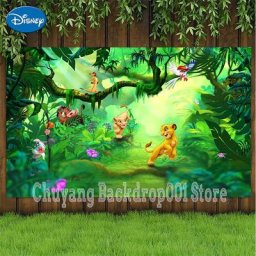 Toile de fond personnalisée Disney pour la fête d'anniversaire des enfants toile de fond photo