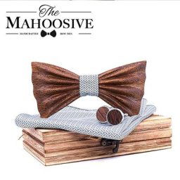 Noeuds papillon en bois faits à la main pour hommes nœuds papillon 3D cadeau de mariage qualité