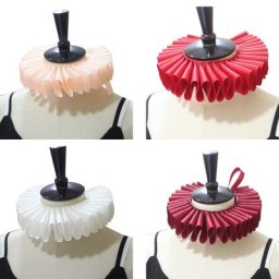 Collier ras du cou à volants pour femmes en Satin Clown pour Cosplay nouvelle collection