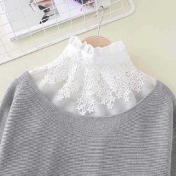 Linbaiway-Support de Broderie pour Femmes Faux Cols Poignées Réglables Chemisier Amovible