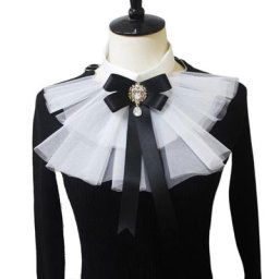 Collier de cravate à volants Costume de la Renaissance estabethane ensembles de Jabot de style