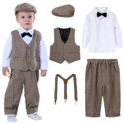 Tenue de soirée à manches longues pour nouveau-né tenue de gentleman pour bébé salopette pour