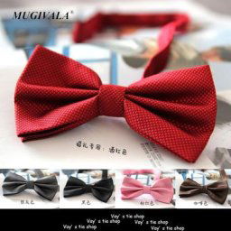 Noeuds papillon de mariage pour hommes 4 pièces/lot solide mode marié comparateur de couleur