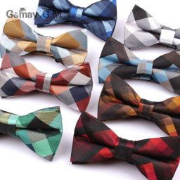 Nœud papillon en Polyester pour hommes réglable à la mode pour fête de mariage marié adulte